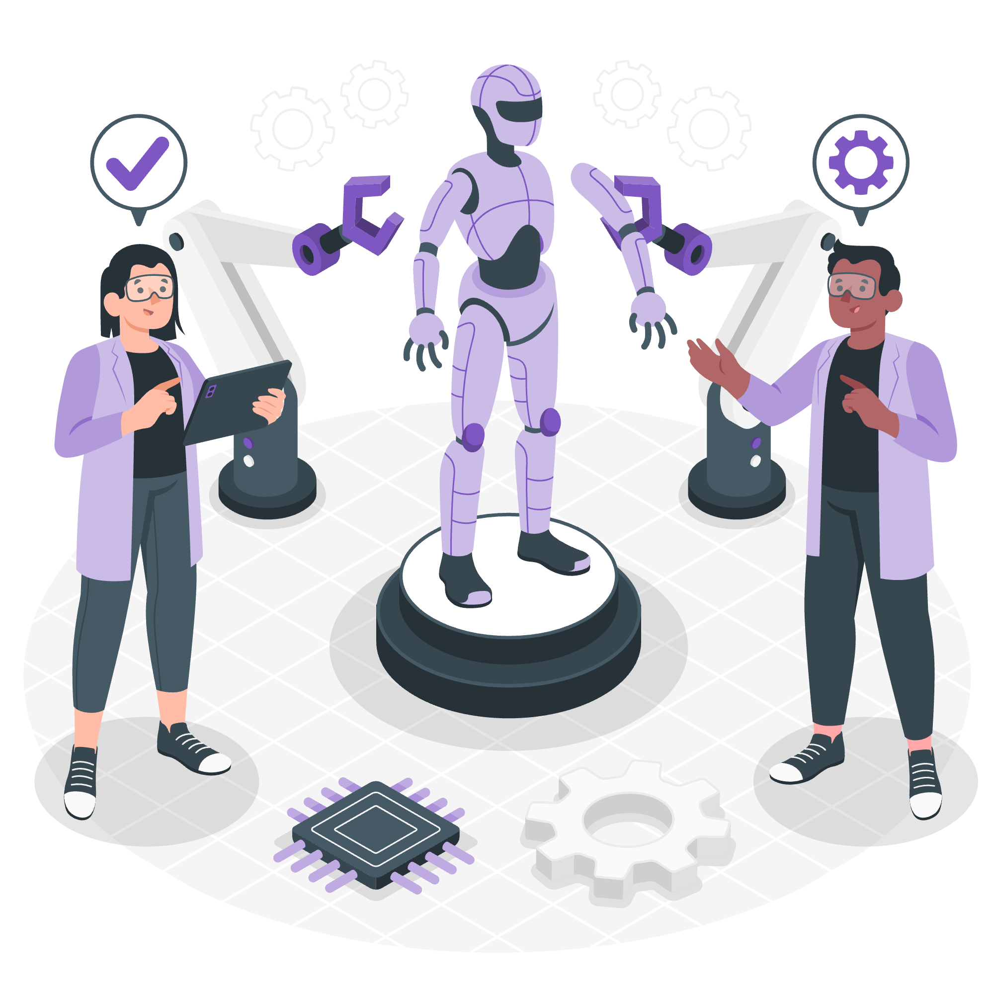 Futuristic AI Agent Visualization